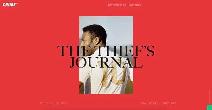 The Thief's Journal Editorial Layout