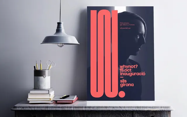 Red and Black Typography Poster