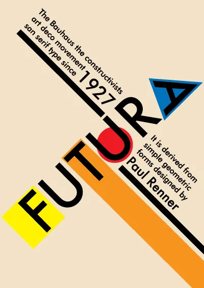 Futura Typeface Poster