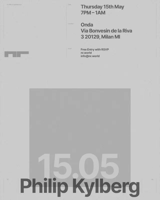 Event poster carousel with typographic hierarchy (slide 3)