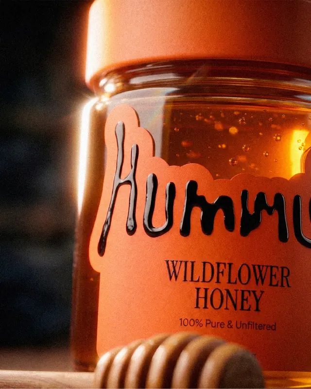 Hummey honey brand packaging and product design (slide 1)