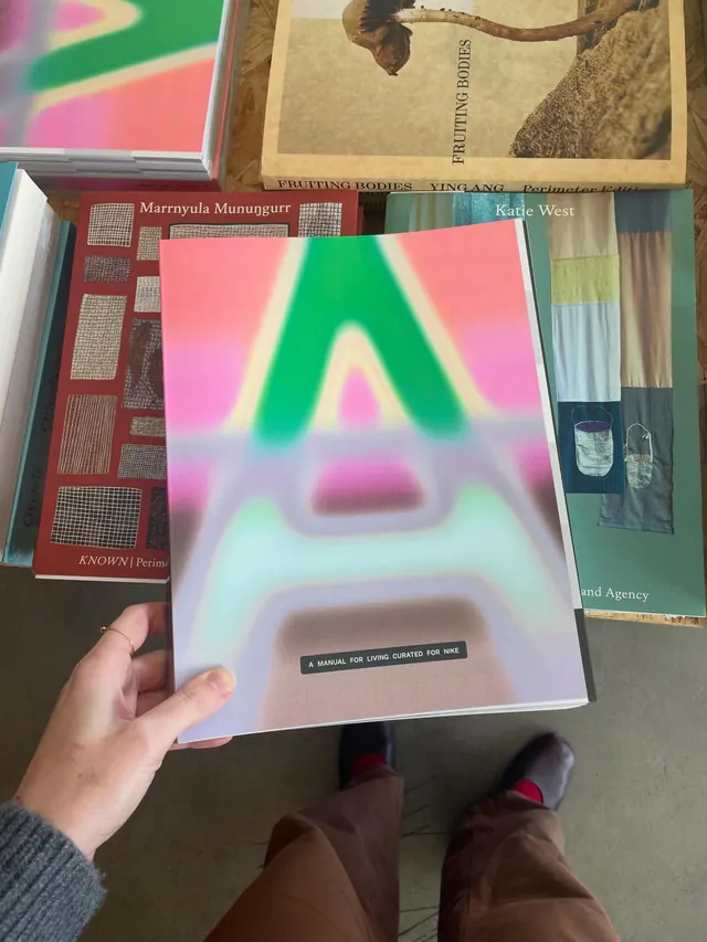A Manual for Living Curated for Nike publication (slide 1), editorial, experimental, vibrant