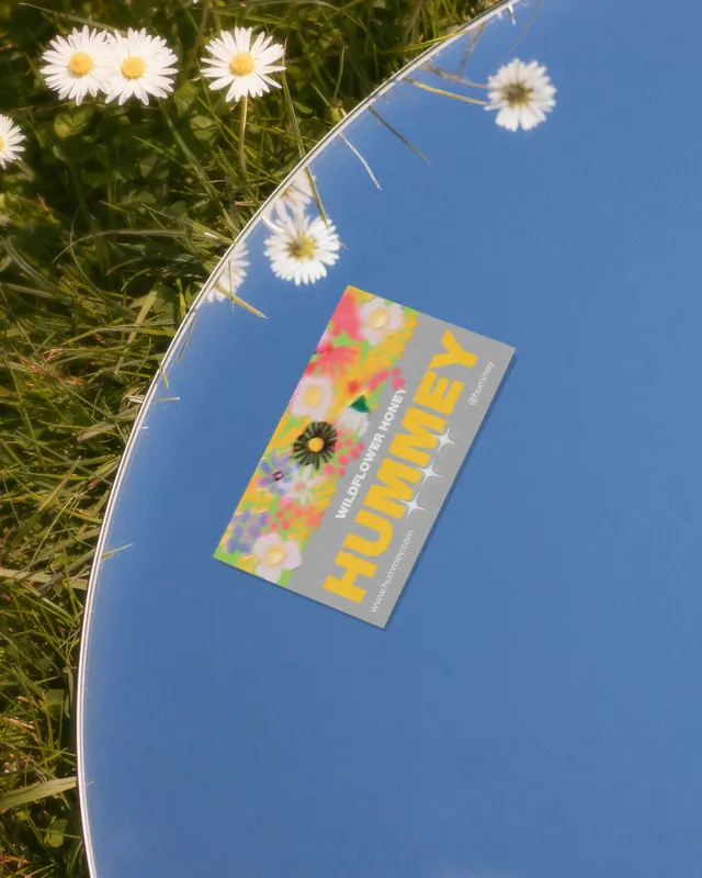 Hummey: organic honey branding & packaging (slide 8), illustrated, organic, vibrant