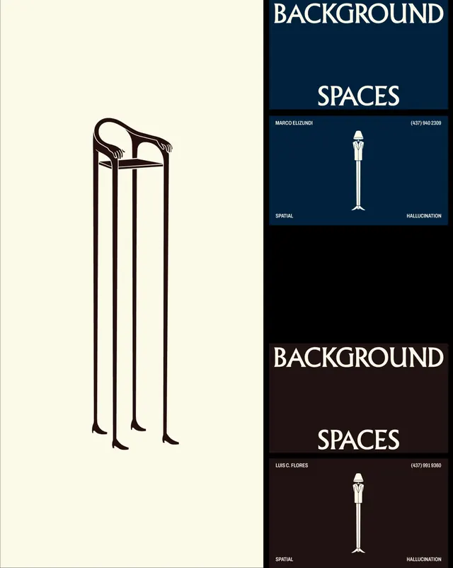 Background Spaces, interior design brand system (slide 6), minimal, editorial, monochrome
