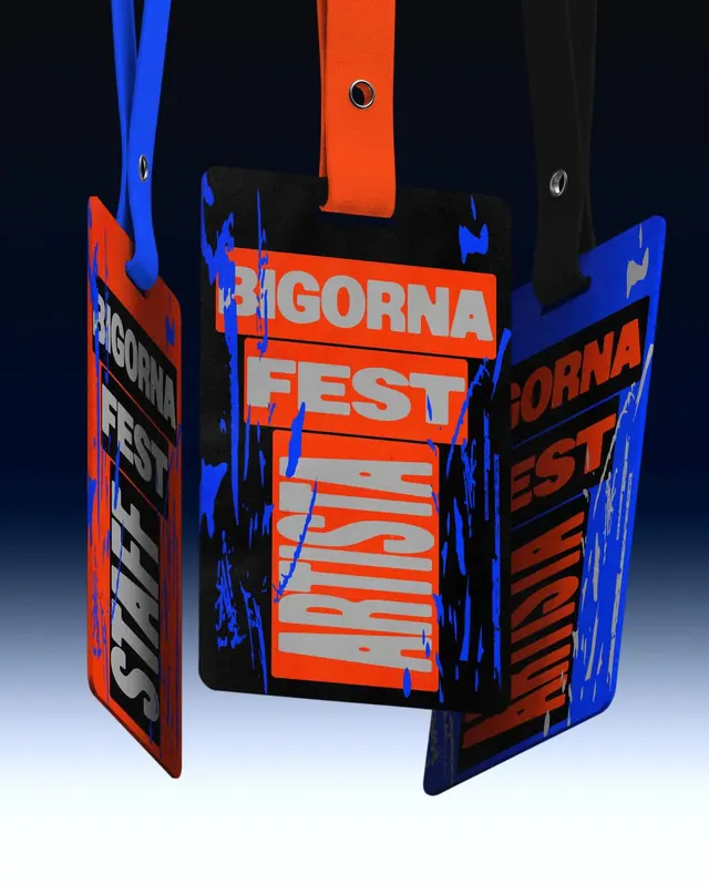 Bigorna Fest punk-inspired poster and identity carousel (slide 4)
