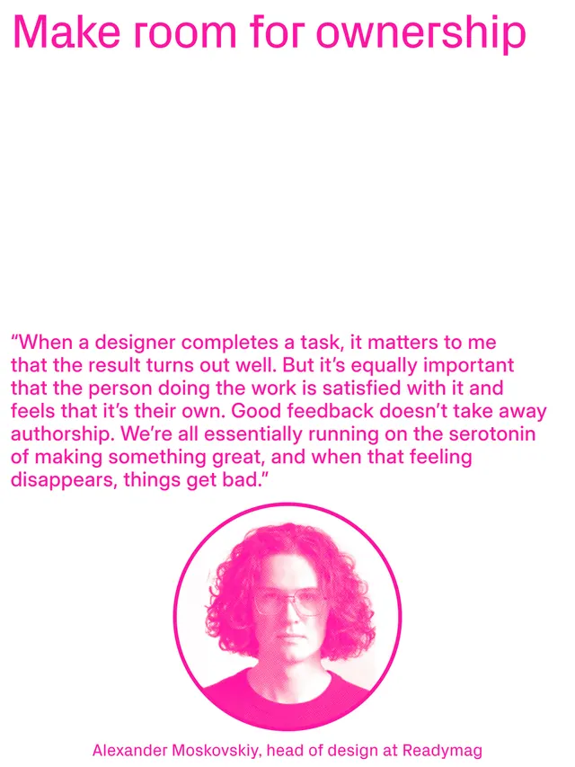 Readymag design feedback article carousel (slide 2)