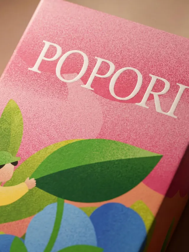 Popori natural soda packaging system (slide 4)