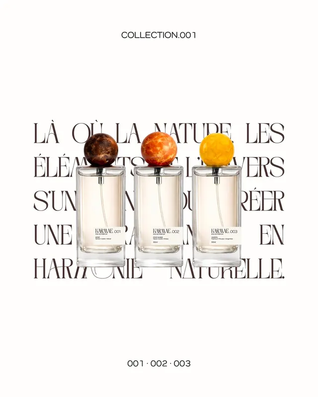 Karmae perfume brand identity carousel (slide 2)