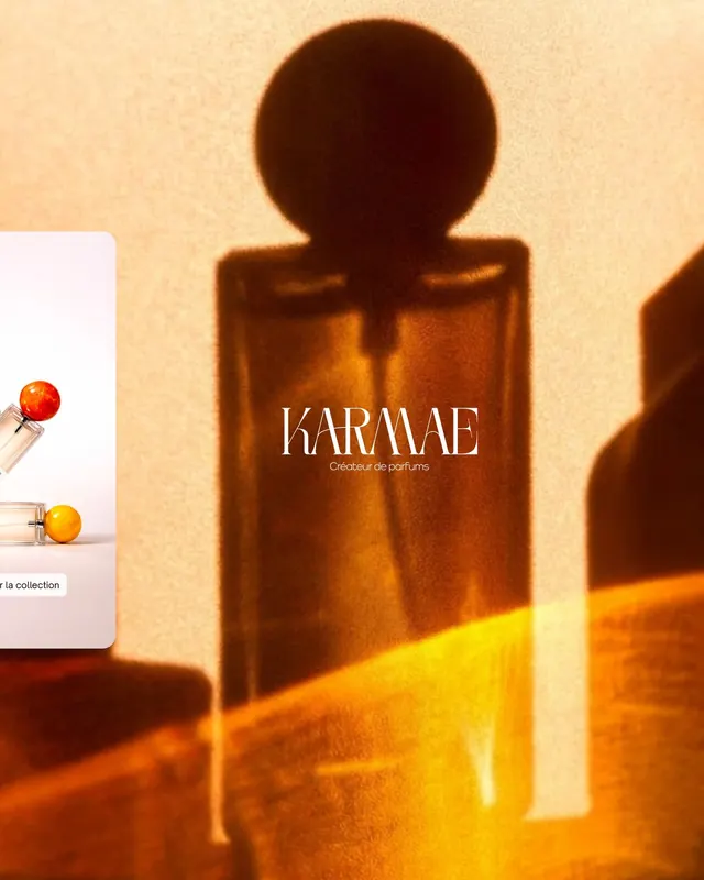 Karmae perfume brand identity carousel (slide 10)