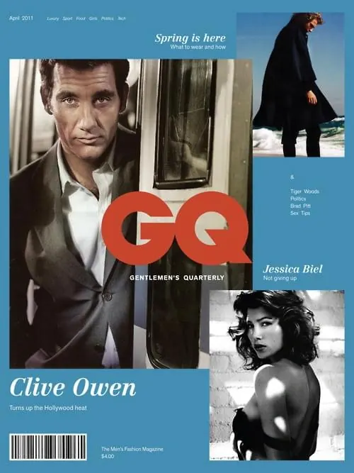 Clive Owen Editorial Layout
