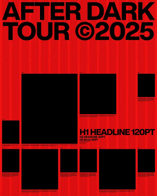 After Dark Tour 2025 Poster