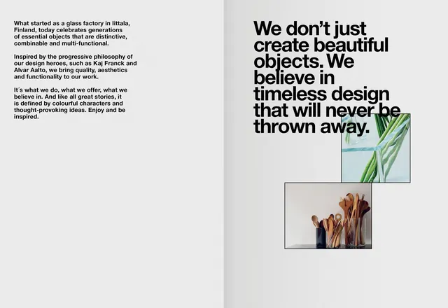 Editorial Layout with Typography and Photography