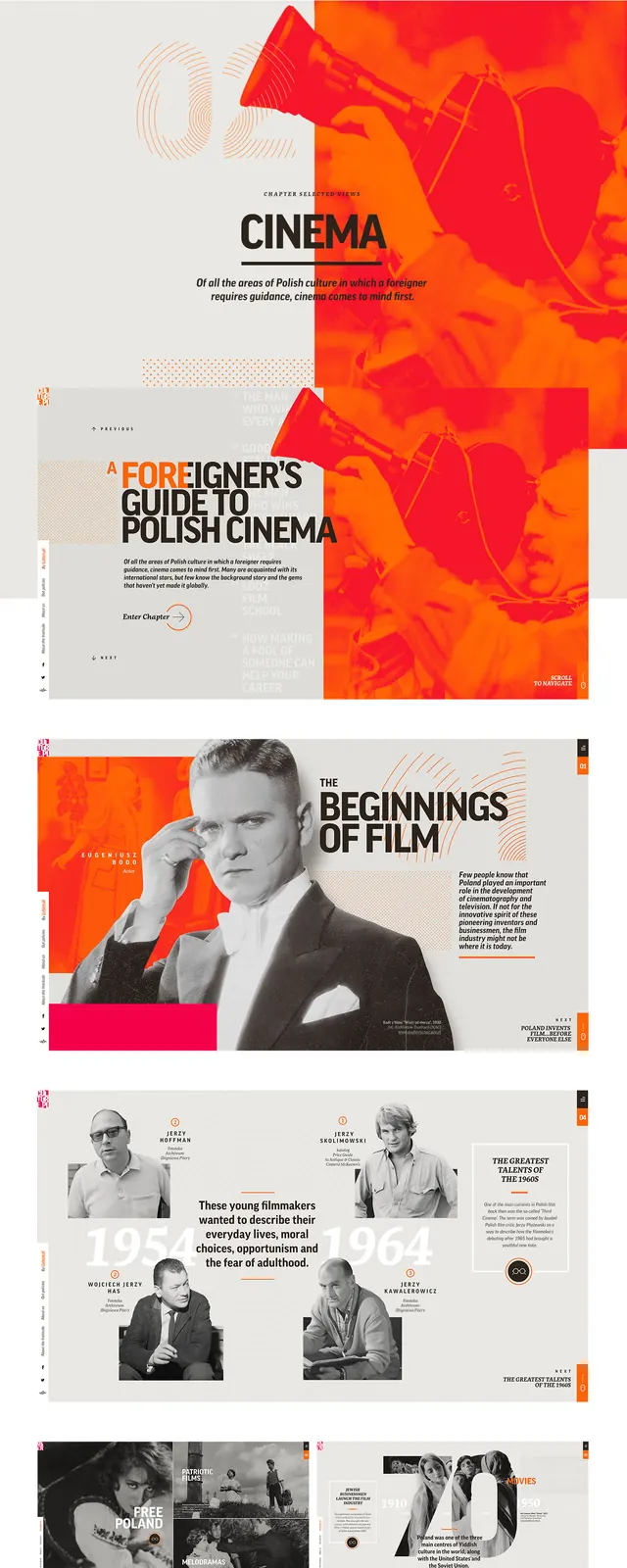 Cinema Magazine Editorial Layout