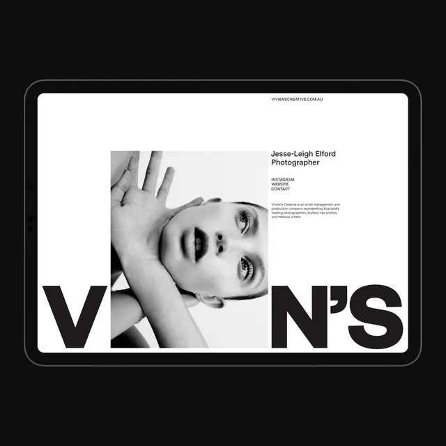 Black and White Editorial Layout