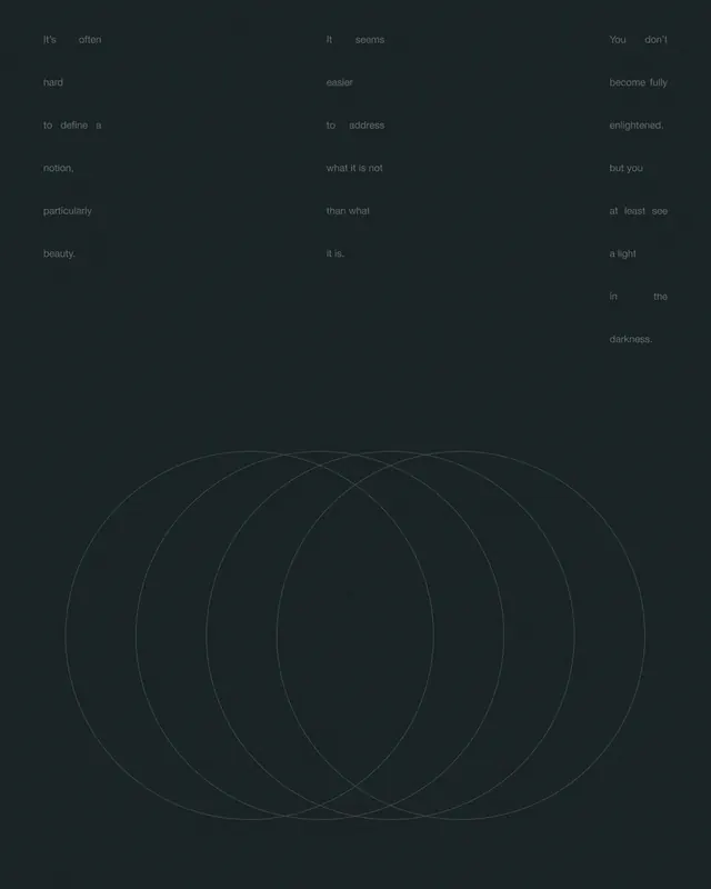 Visual Diaries VD01, geometric, editorial, dark