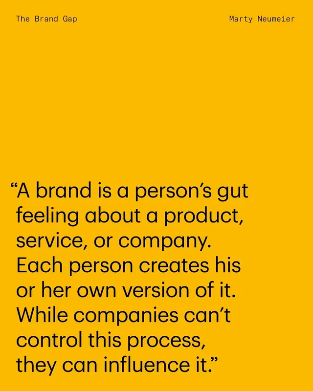 The Brand Gap Quote Graphic