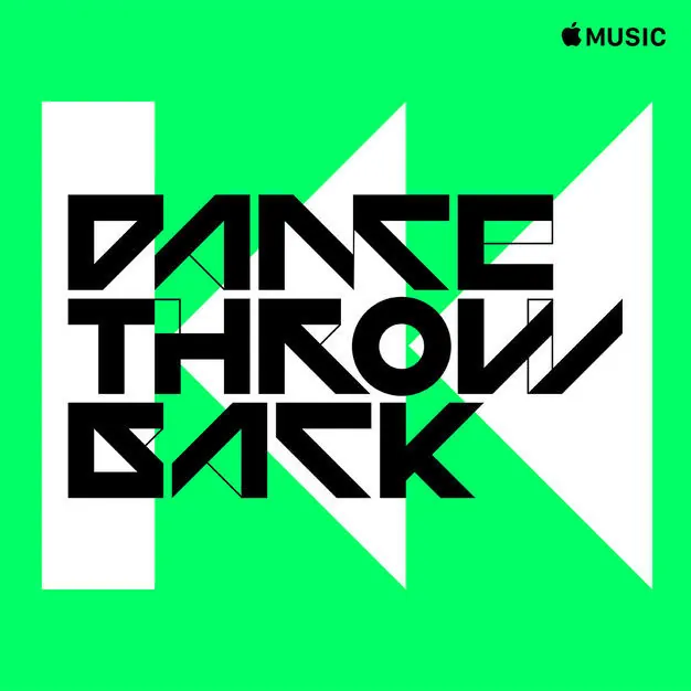 Apple Music Dance Throwback cover, minimal, geometric, vibrant