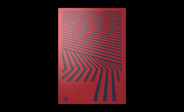 Red Abstract Graphic Poster, minimal, geometric, vibrant