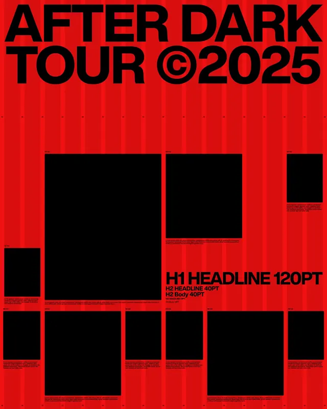 After Dark Tour 2025 Poster