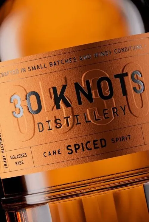 30 Knots Distillery Label Design