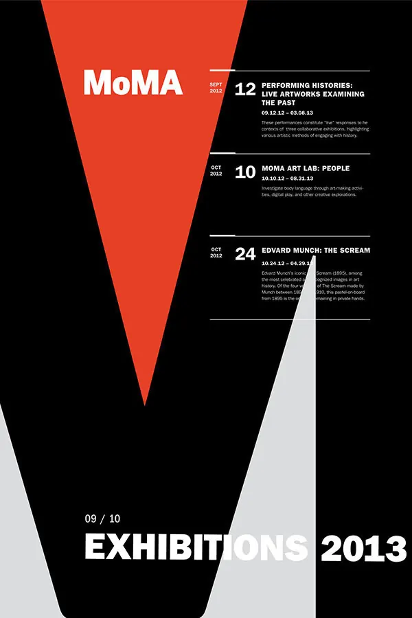 MoMA Exhibitions 2013 Poster