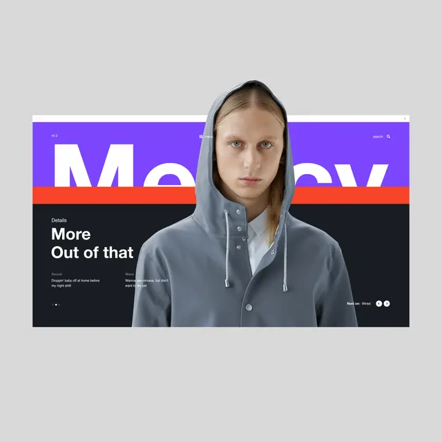 More Out of That Campaign Visual, minimal, vibrant
