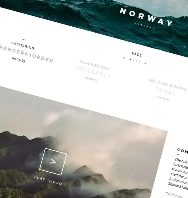 Norway Travel Editorial Layout