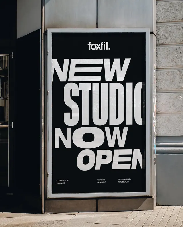 foxfit New Studio Opening Poster