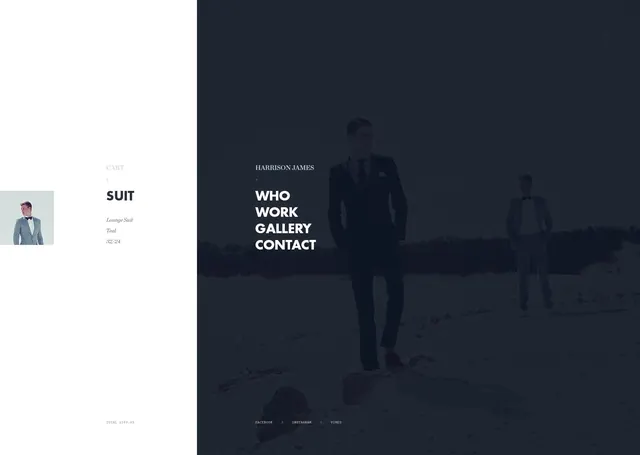 Suit Editorial Layout