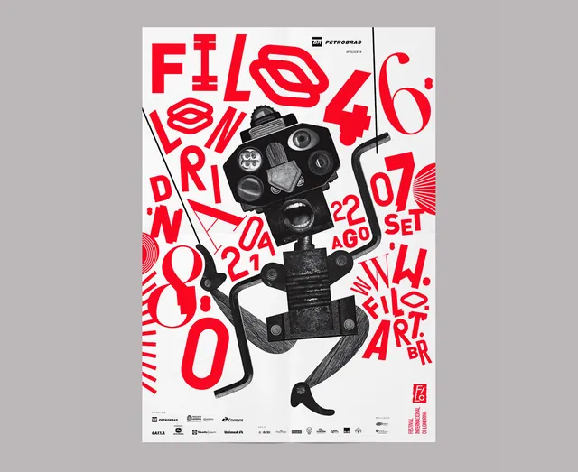 Festival Poster Design - Bold Typographic Composition, editorial, geometric, vibrant