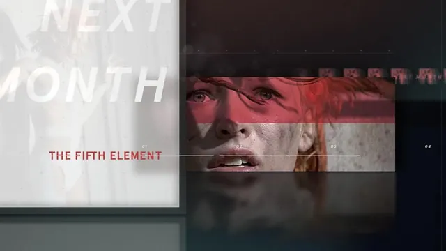 Film title sequence collage, editorial, dark-mode, dark