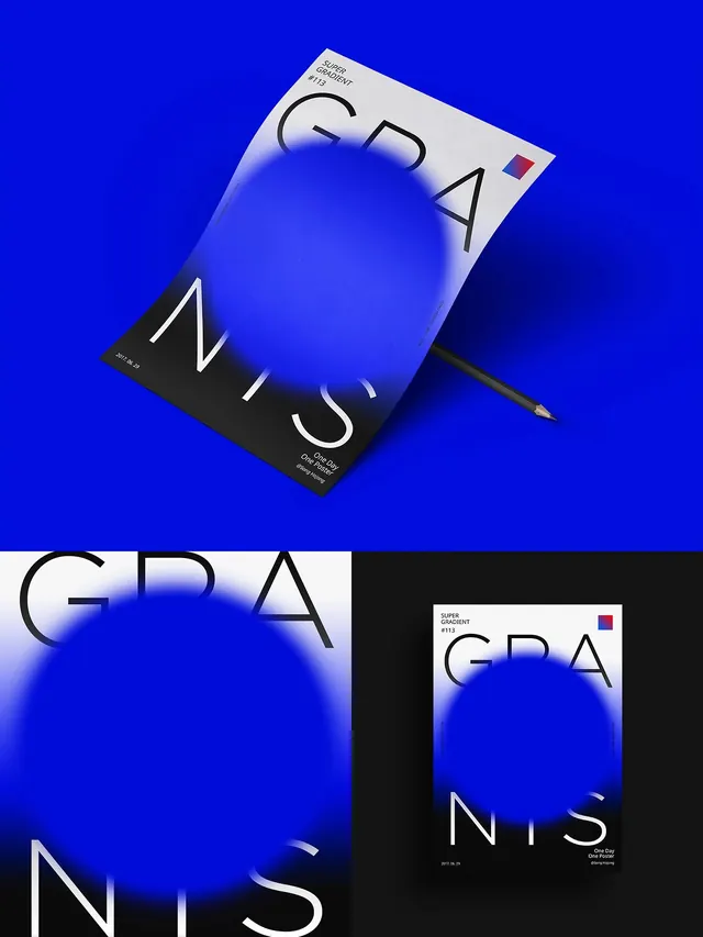 GPA Gradient sphere poster design, gradient-heavy, dark-mode, dark