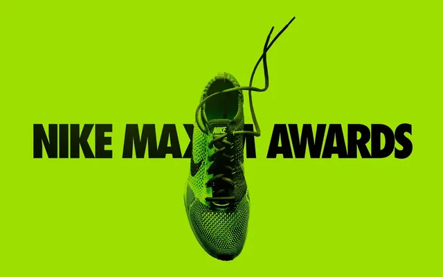 Nike Max Event Awards poster, bold, photographic, vibrant