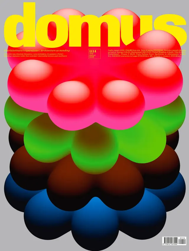 Domus Cover, 3d-render, editorial, vibrant
