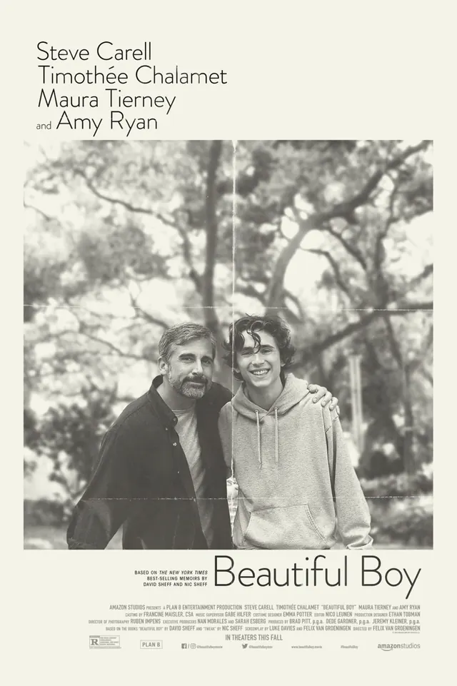 Beautiful Boy movie poster design, photographic, editorial, neutral