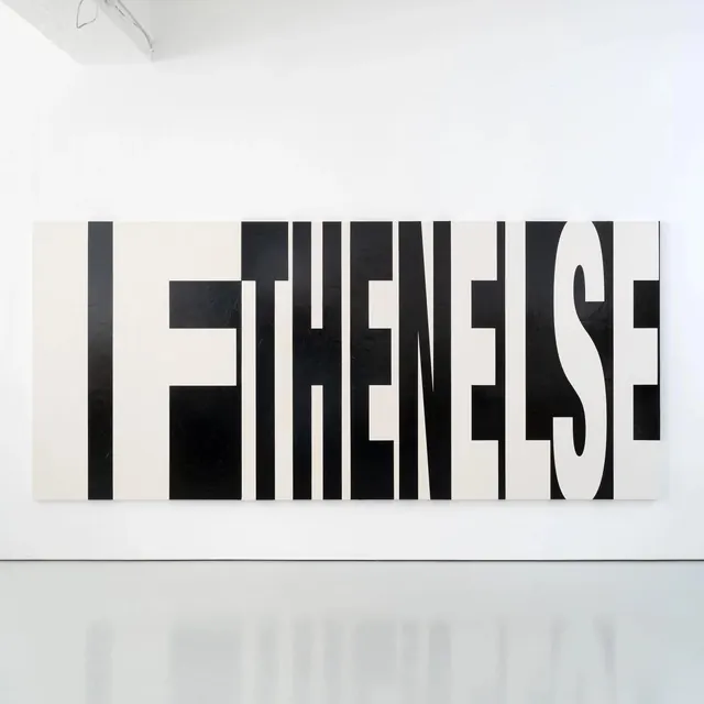 Bold geometric typography poster, geometric, minimal, monochrome