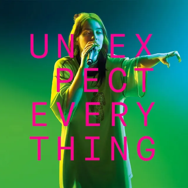 Energetic performer poster, photographic, gradient-heavy, vibrant