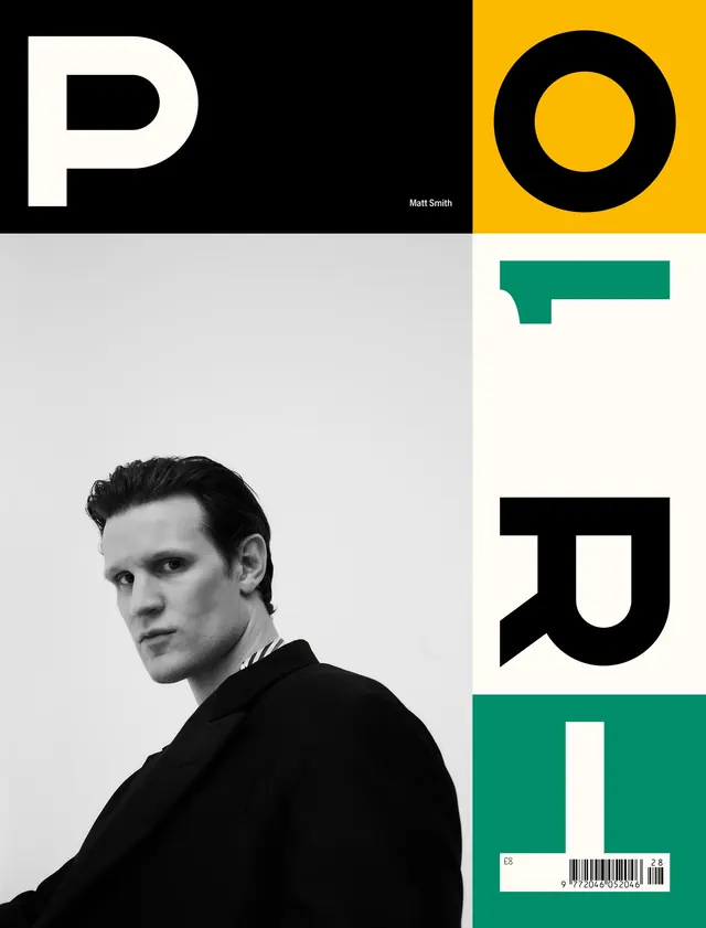 PORT Magazine cover, Matt Smith issue, editorial, geometric, high-contrast