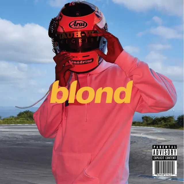 Frank Ocean Blonde poster, artistic, vibrant, vibrant