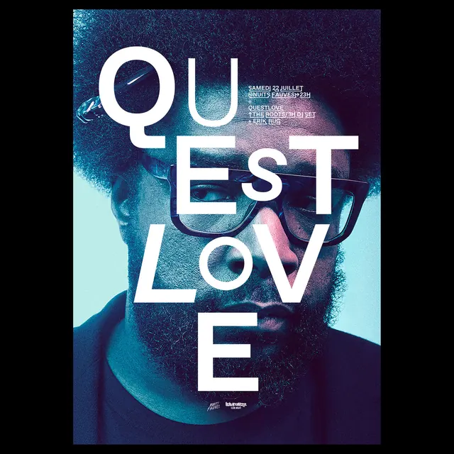 Quest Love Typography Poster