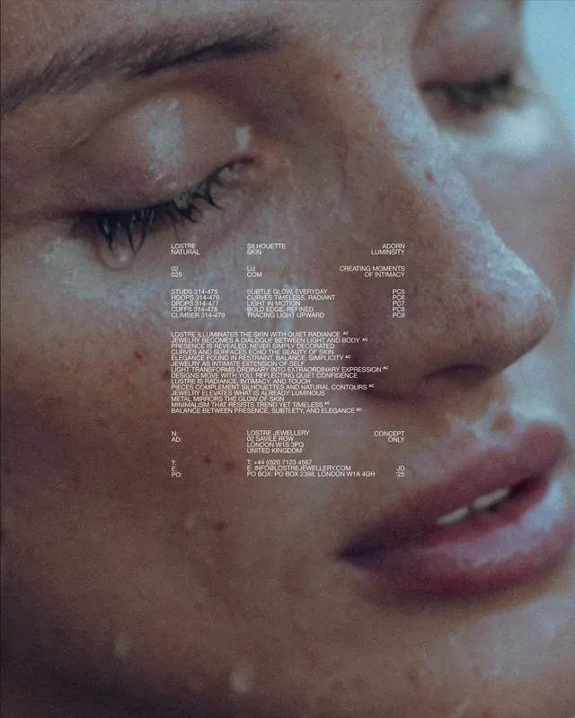 Editorial Portrait with Typographic Overlay