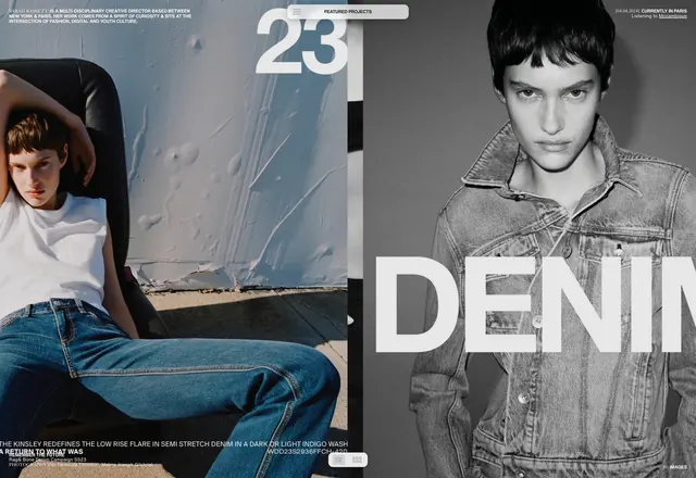 Denim Fashion Editorial Layout