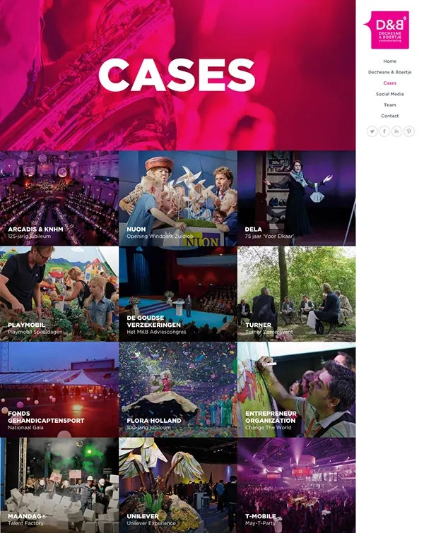 Design Portfolio Case Studies Grid, maximalist, geometric, vibrant