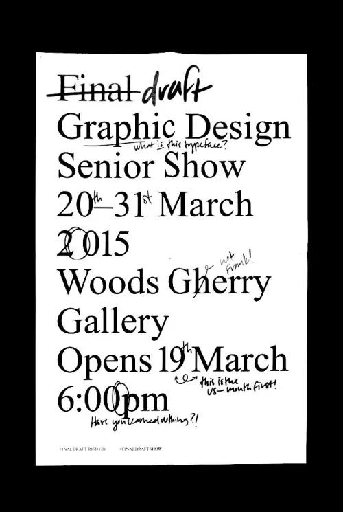 Graphic Design Senior Show Poster