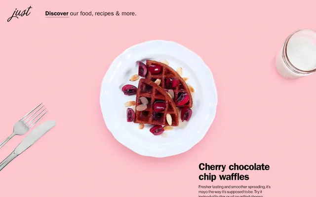 Cherry Chocolate Chip Waffle Advertisement