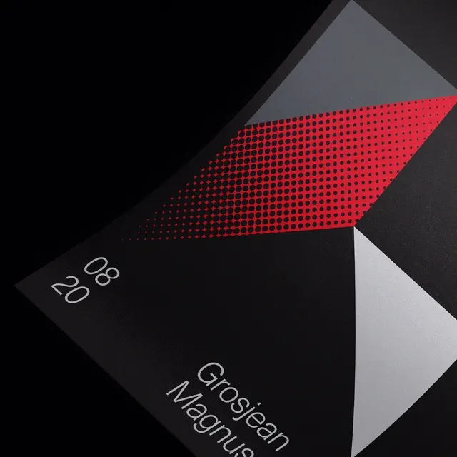 Groseen Magazine Cover, minimal, swiss, dark