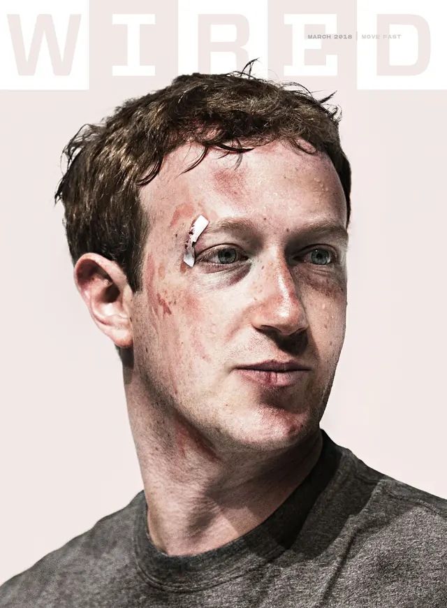 Magazine Cover Design with Portrait, editorial, minimal, dark