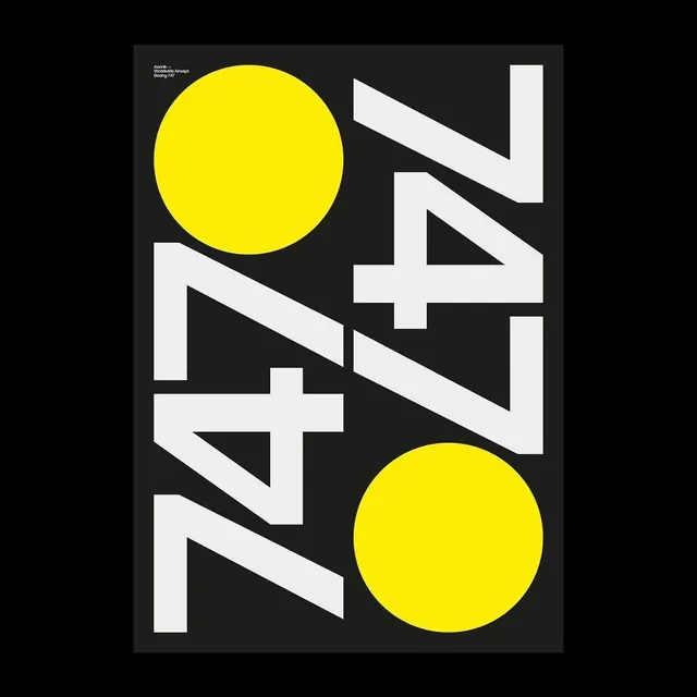 Geometric yellow and black poster design, dark-mode, bold, dark