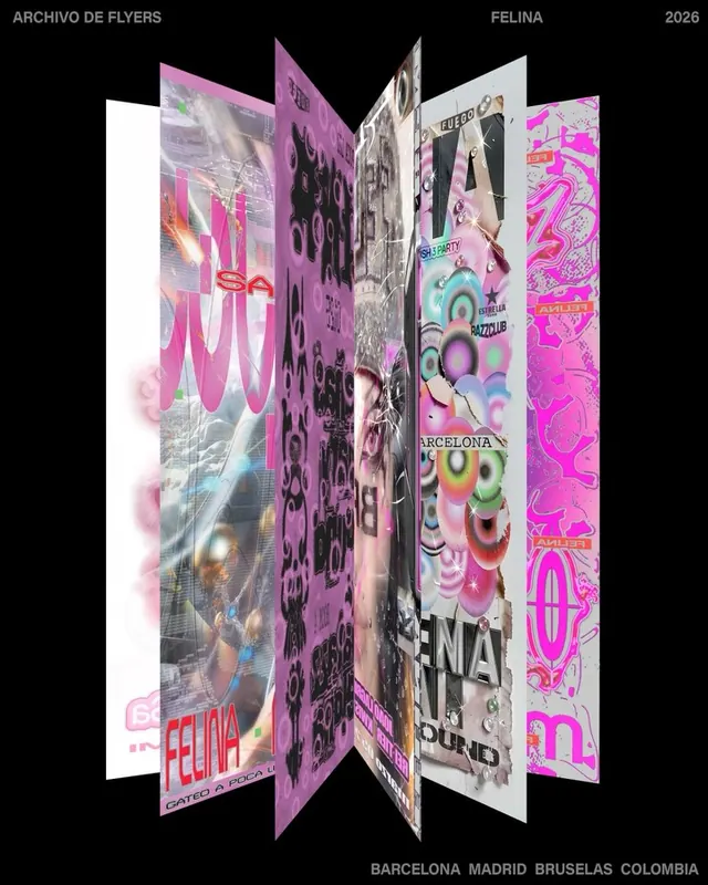 Flyer Archive, 3d-render, vibrant