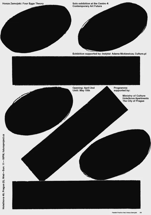 Z typographic exhibition poster, minimal, swiss, dark